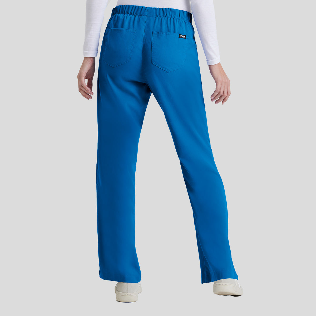 Riley 5-Pocket Mid-Rise Flared Leg Scrub Pant | Royal