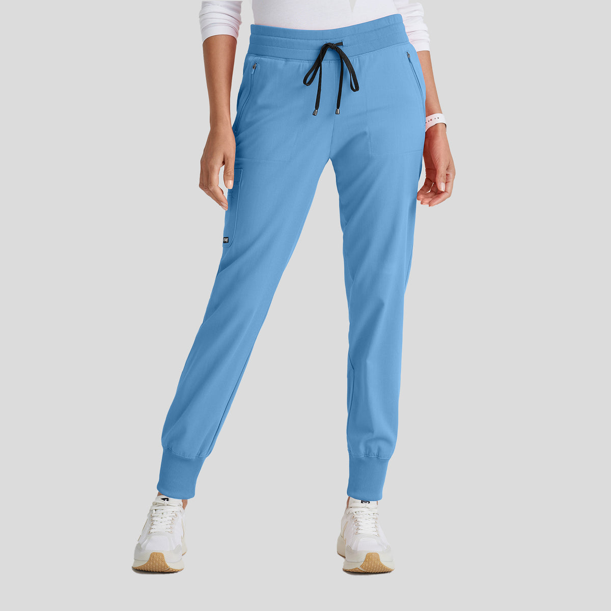Eden 5-Pocket Mid-Rise Jogger Scrub Pant | Ciel