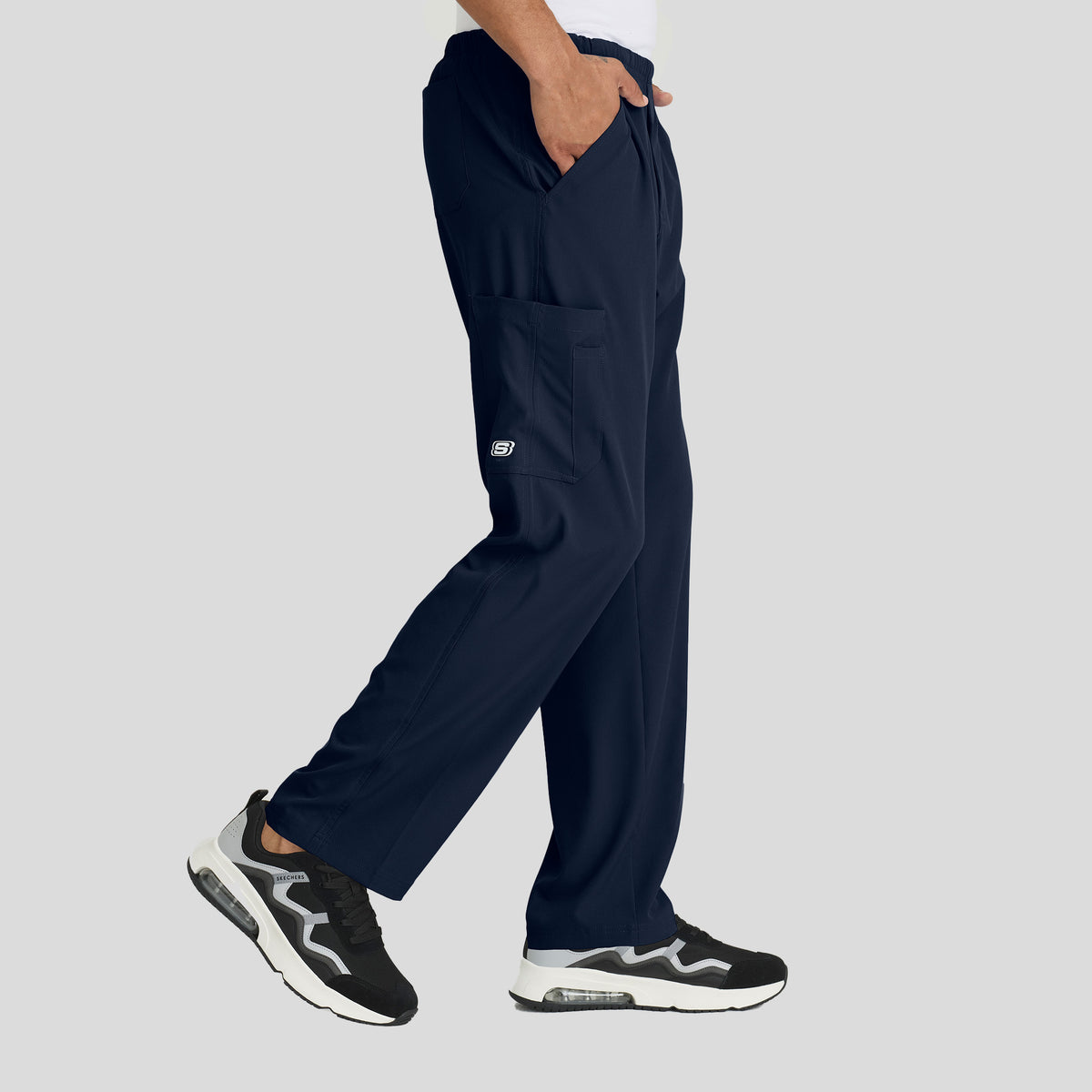 Men's Structure 4-Pockets Zip-Fly Scrub Pant | Navy