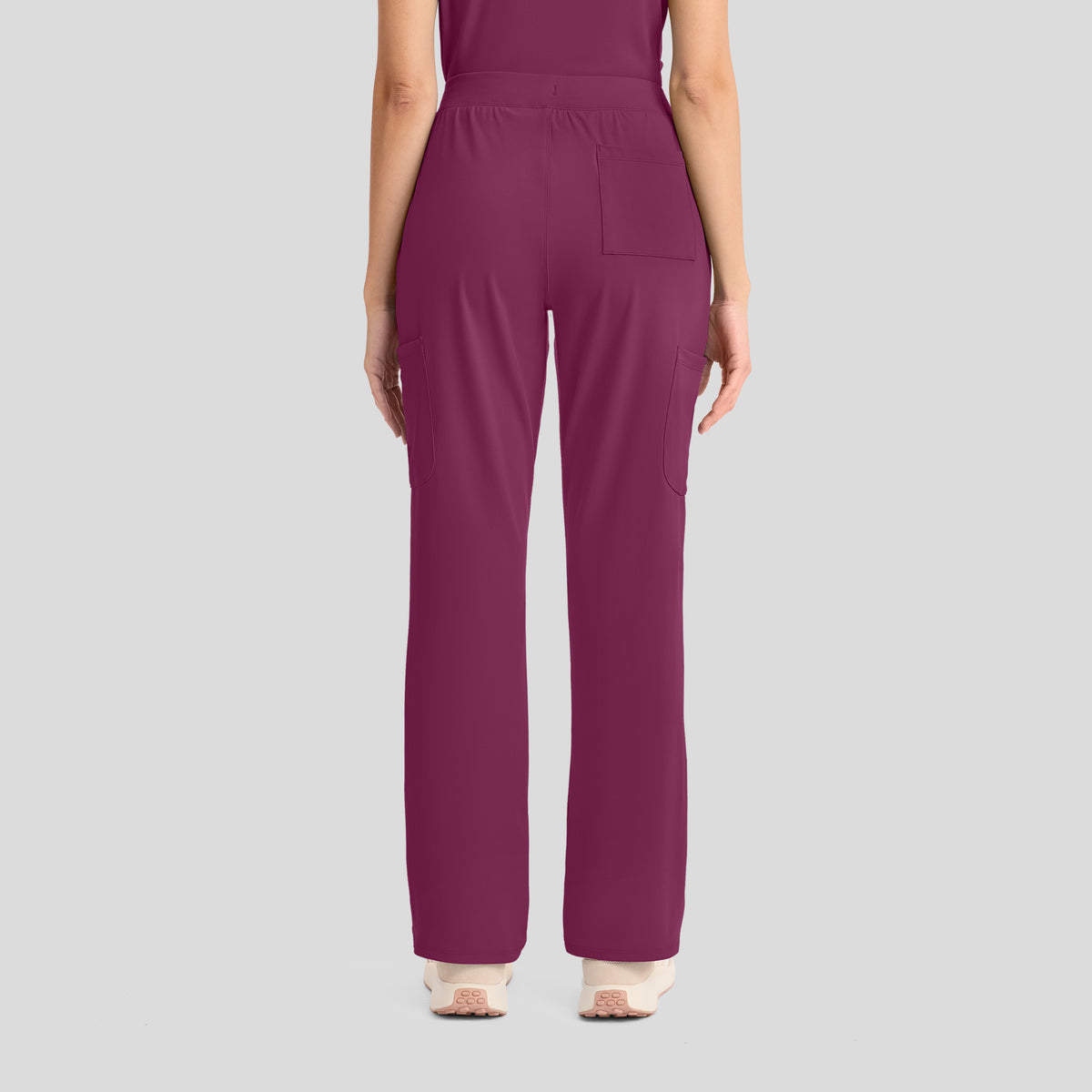 Achieve Pull-On Straight Leg Scrub Pant | Wine