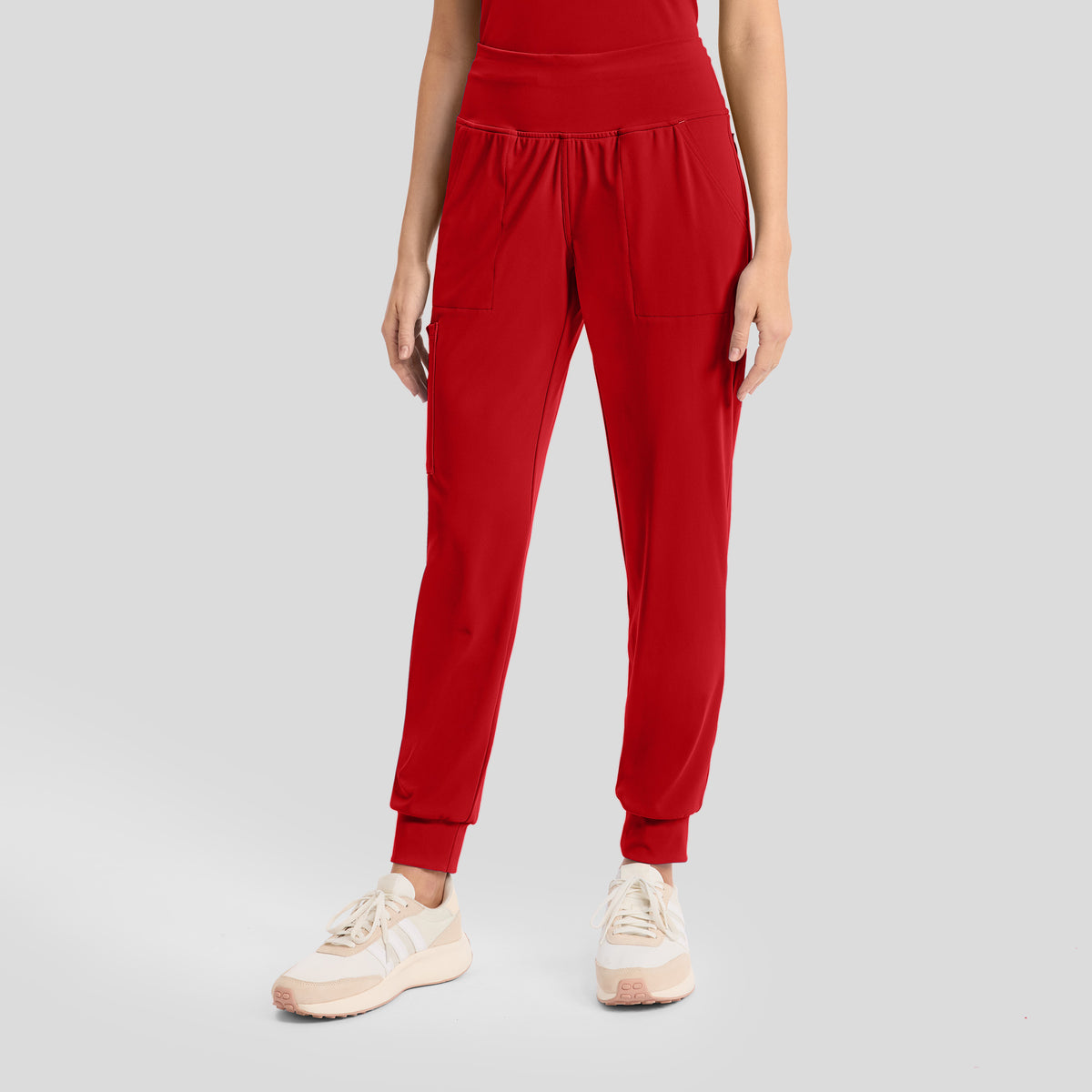 Achieve Pull-On Jogger Scrub Pant | Red