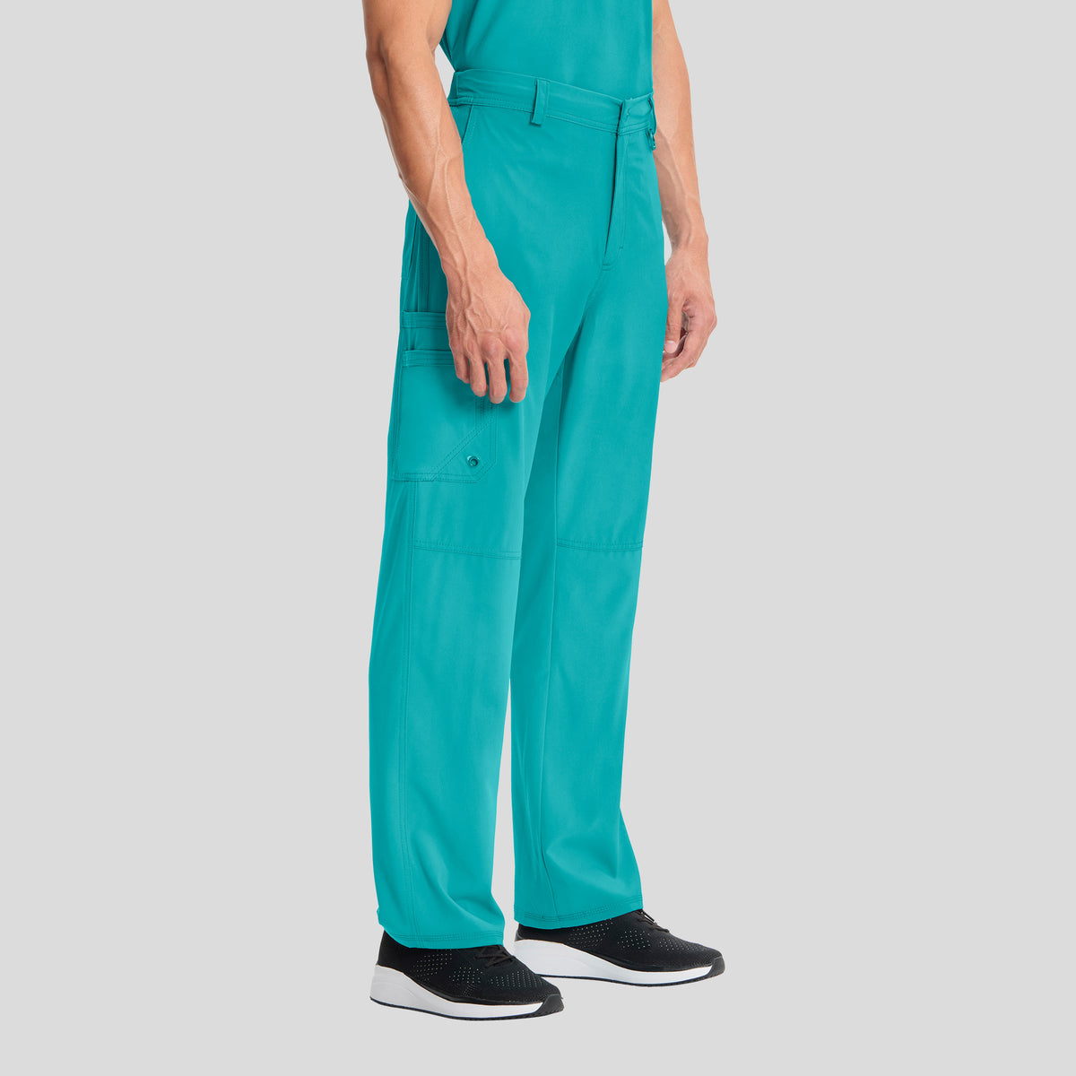 Men's Zip Fly Cargo Scrub Pant | Teal