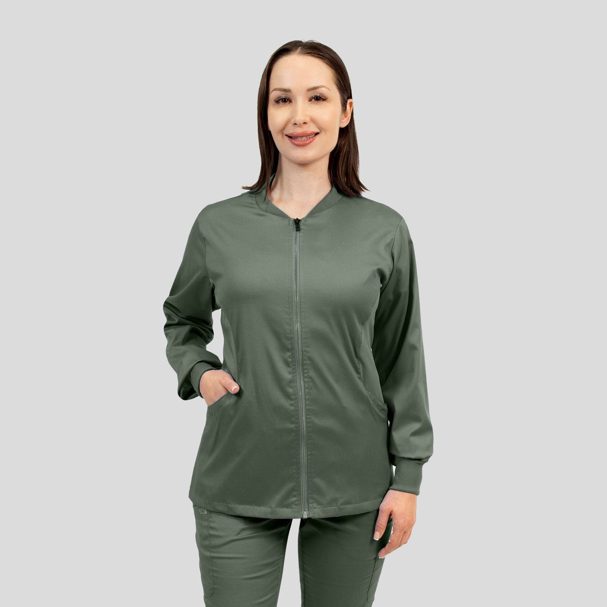 Womenβs Zip Jacket | Olive