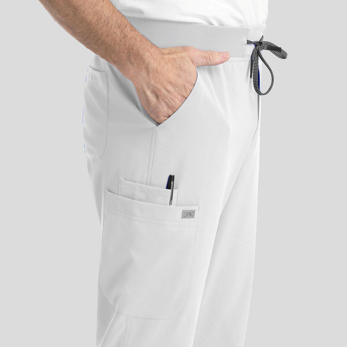 Men's Tapered Leg Pant | White