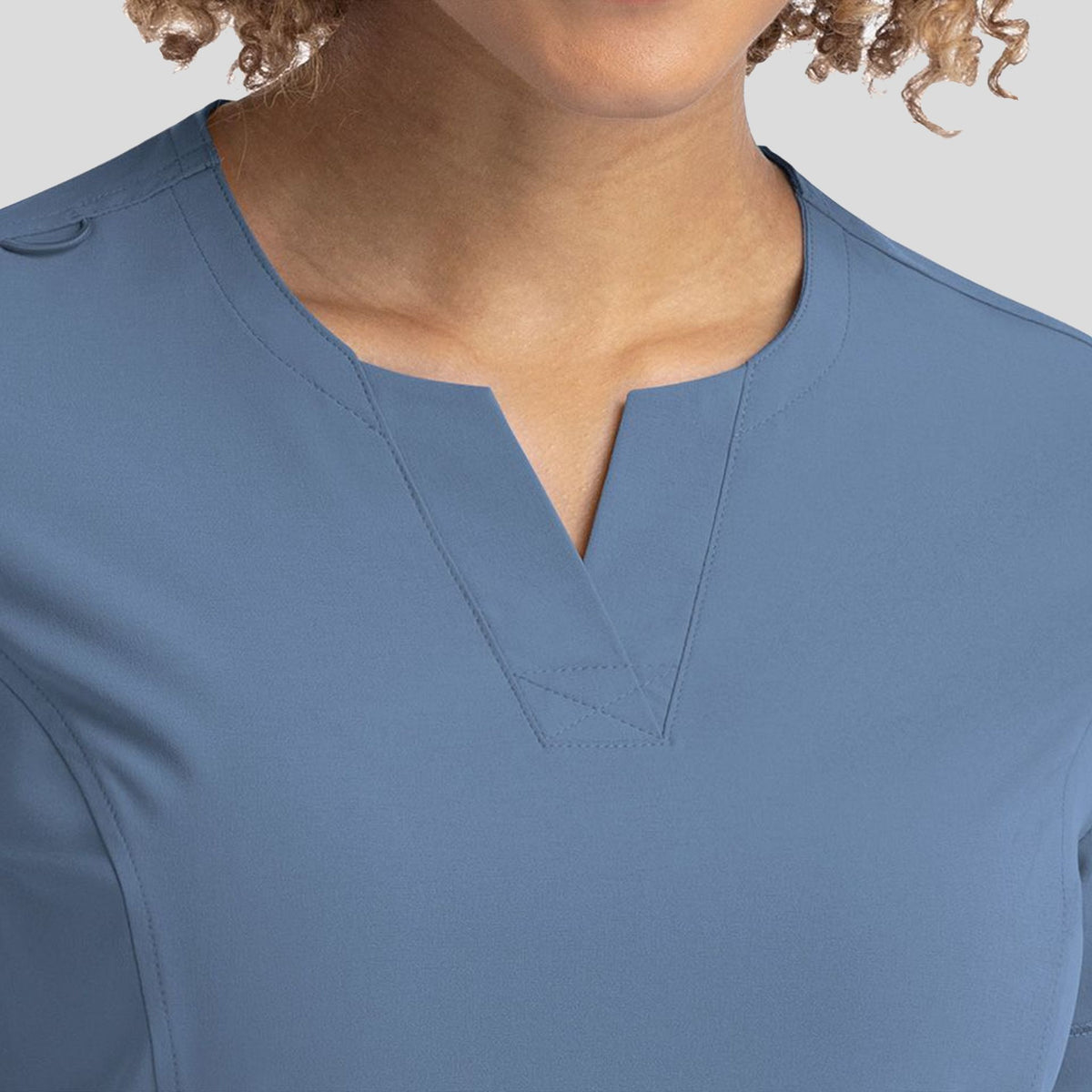 Notched Crew Neck Top | Glazier Lake