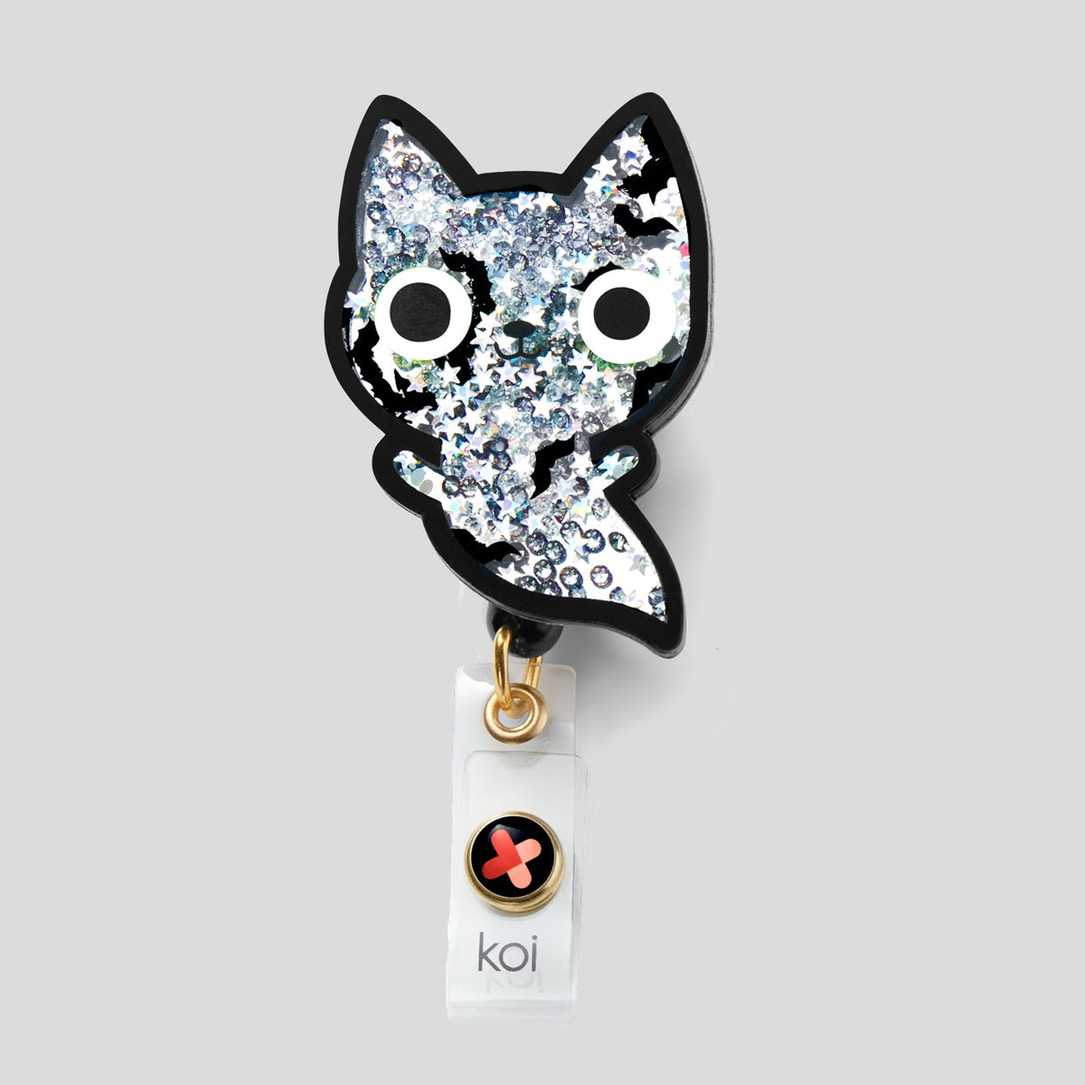 Ghost Cat Shaker Badge Reel