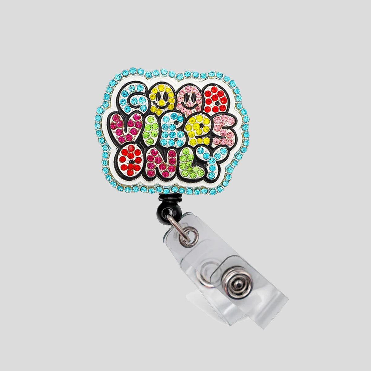 Good Vibes Only Sparkle And Shine Badge Holder