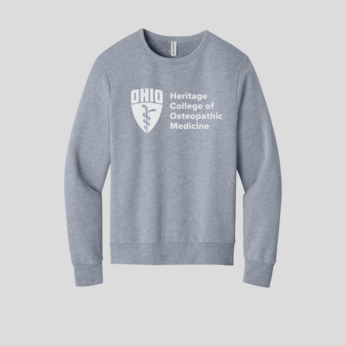 OU Unisex Sponge Fleece Classic Crewneck Sweatshirt - School Logo | Athletic Heather