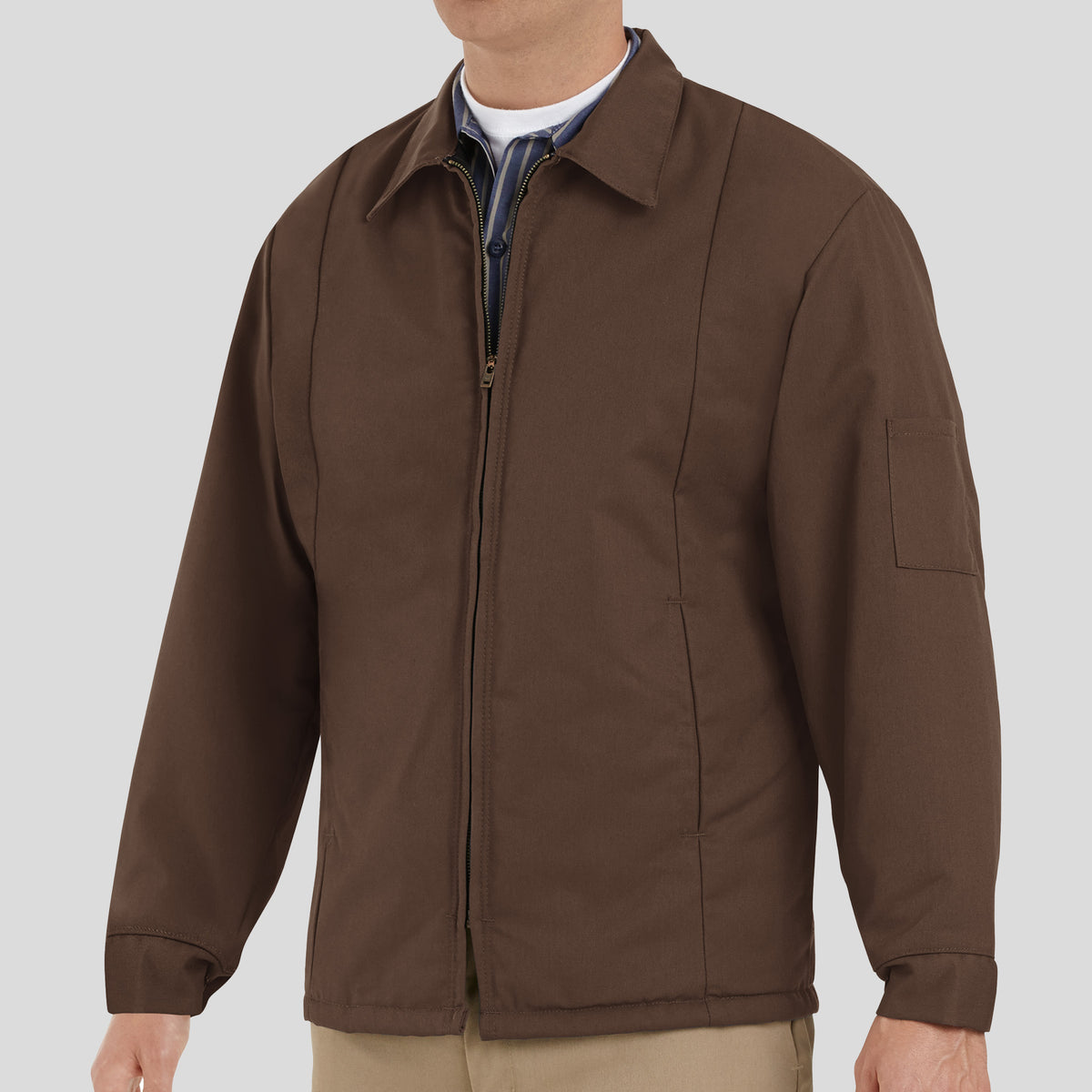 Perma-Lined Panel Jacket | Brown