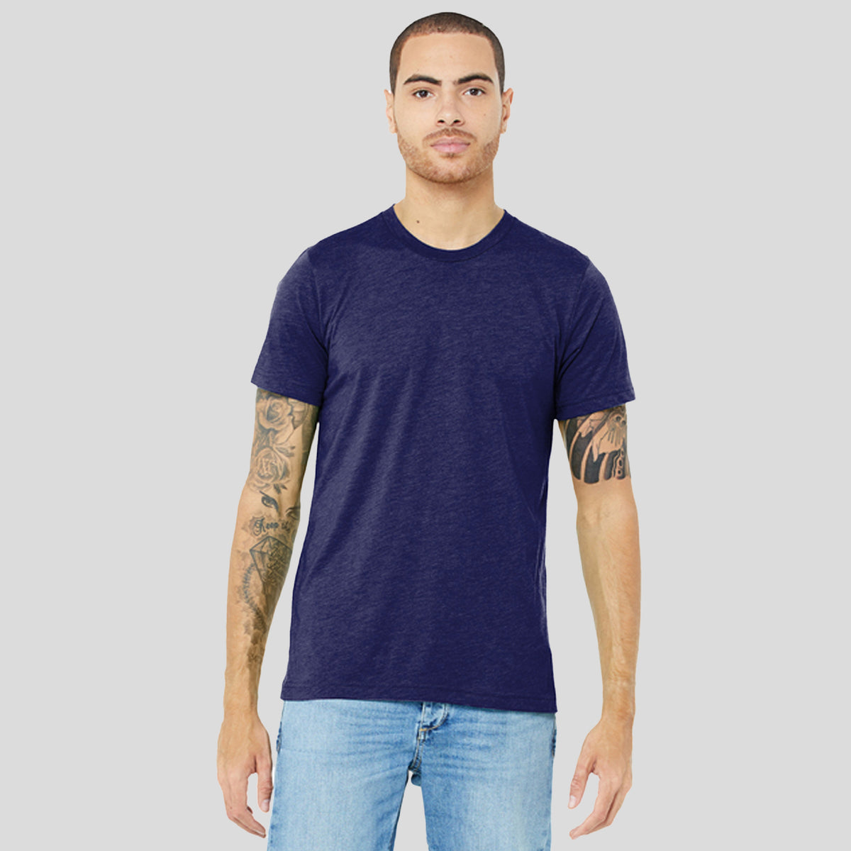 Unisex Triblend Short Sleeve Tee | Navy Triblend
