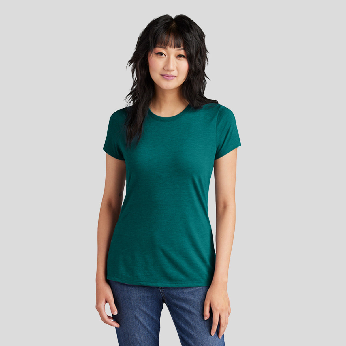 Womenโs Perfect Triยฎ Tee | Heathered Teal