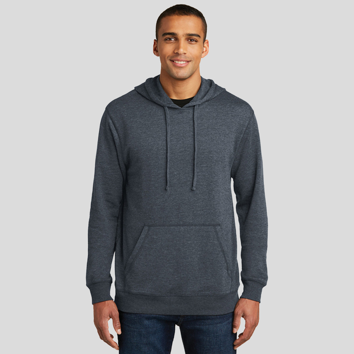 Lightweight Fleece Hoodie | Heathered Navy