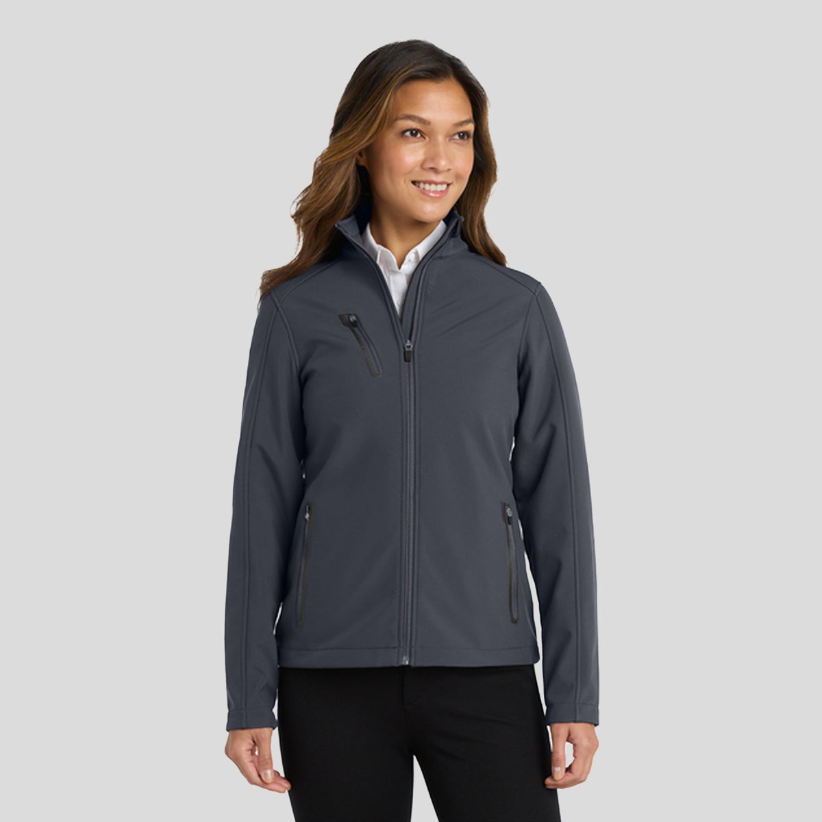 Women's Welded Soft Shell Jacket | Battleship Grey