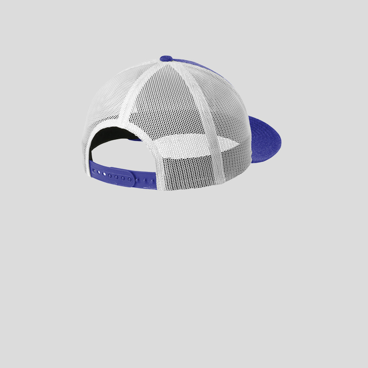 Snapback Low Profile Trucker Cap | Heather Royal/White