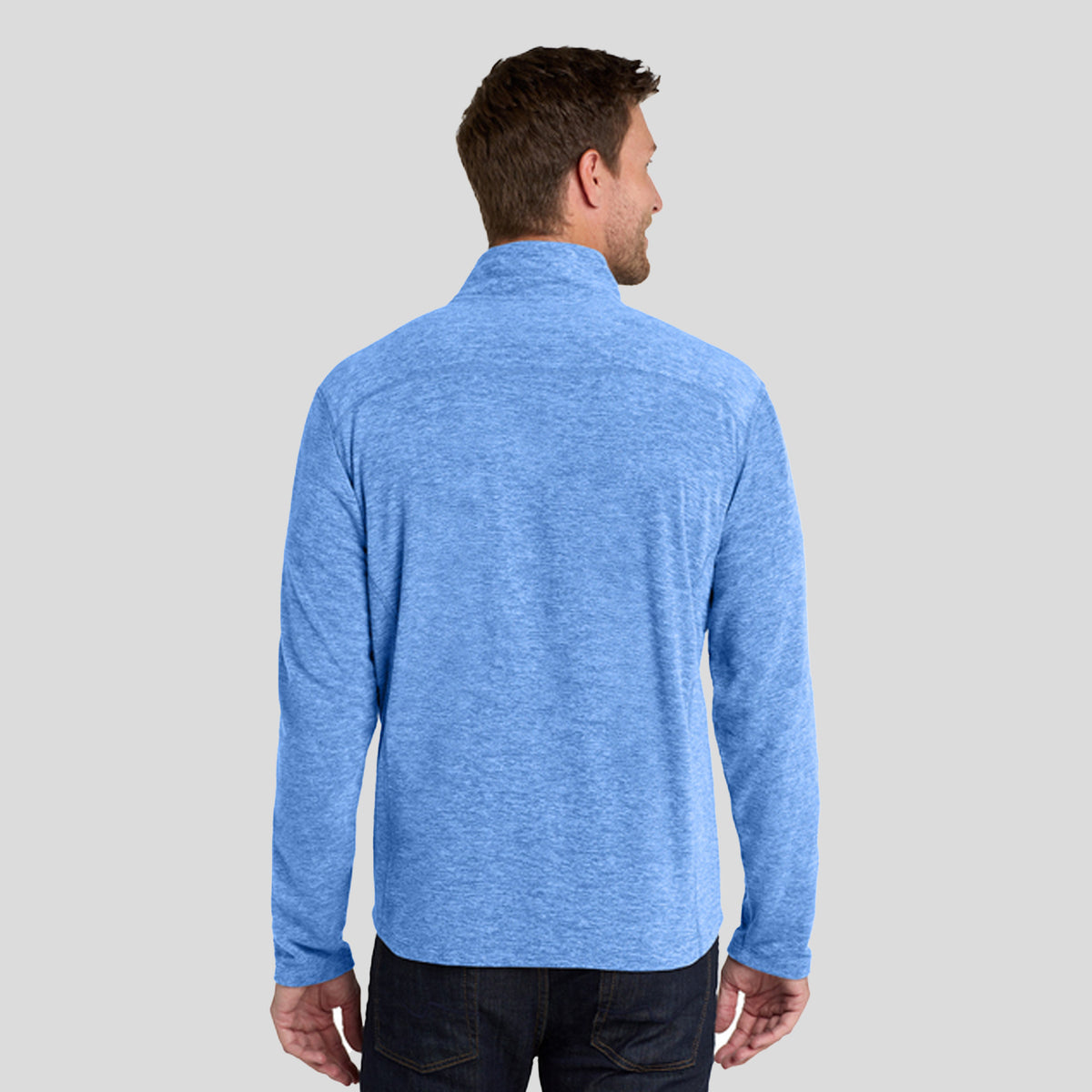 Heather Microfleece Full-Zip Jacket | Light Royal Heather