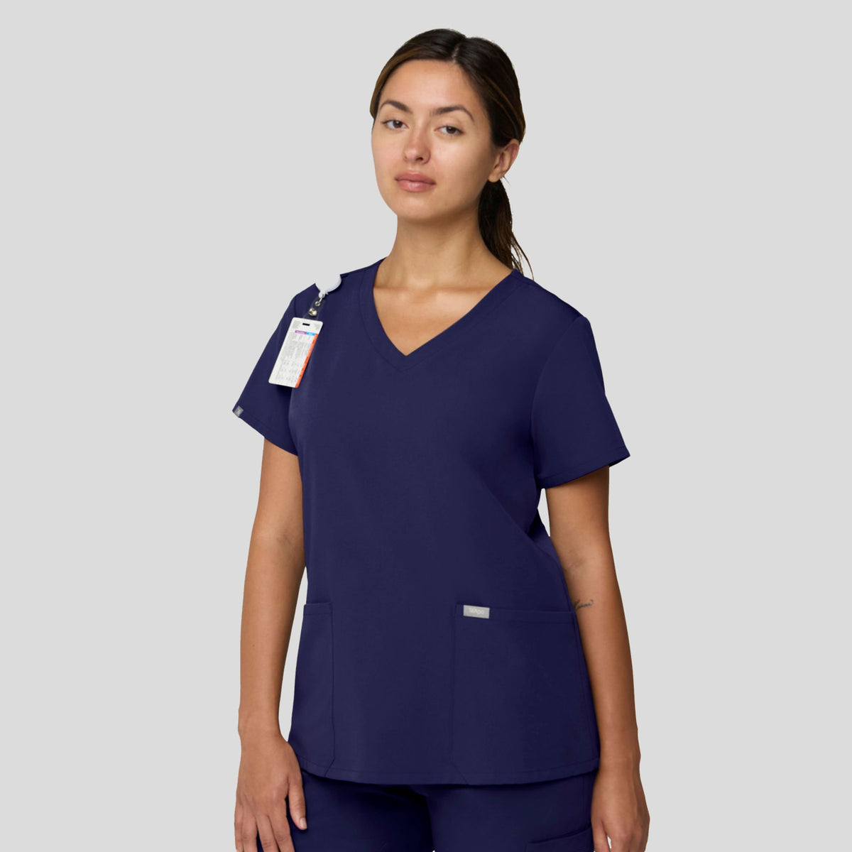 Tempo Women's V-Neck Top | Navy
