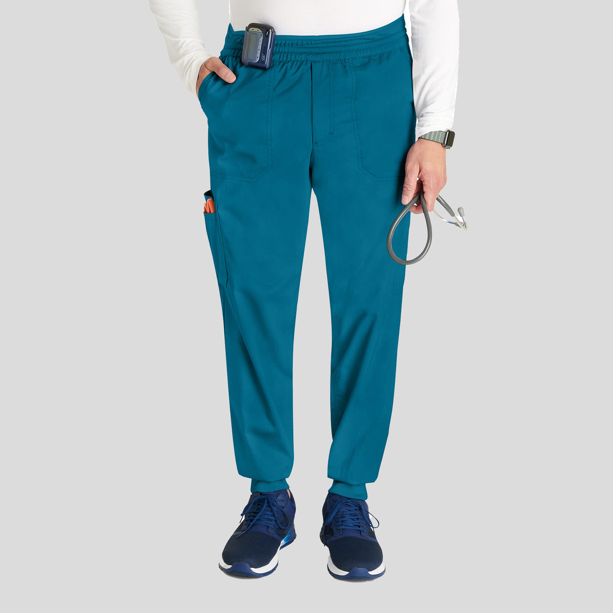 Men's Mesh Trim Jogger Scrub Pant | Caribbean