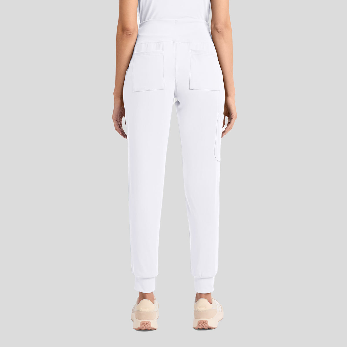 Achieve Pull-On Jogger Scrub Pant | White