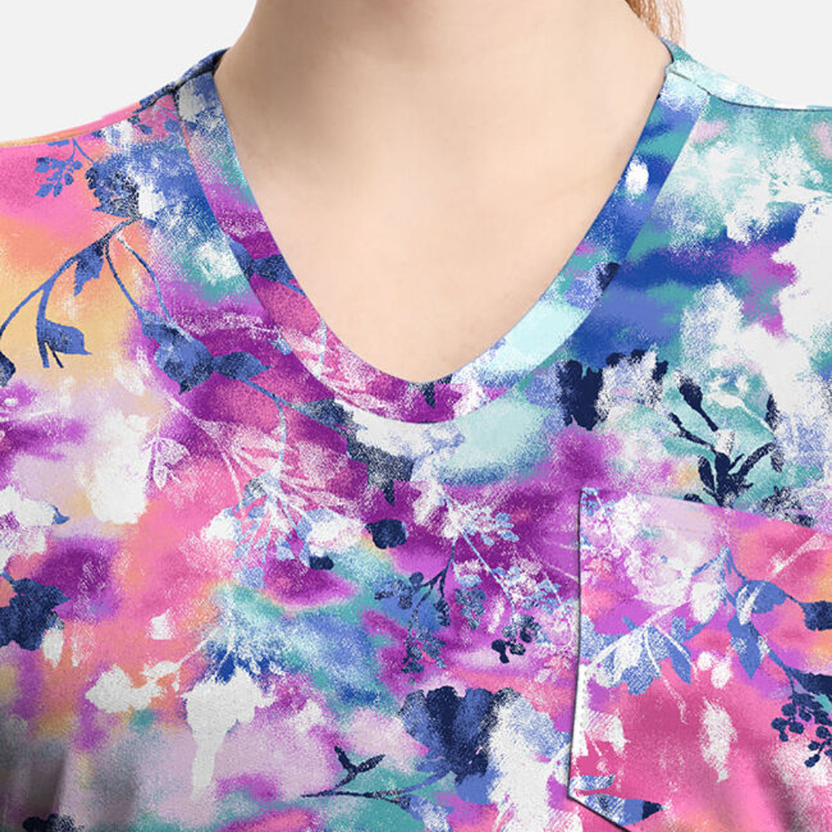 Print Top | Botanical Tie Dye