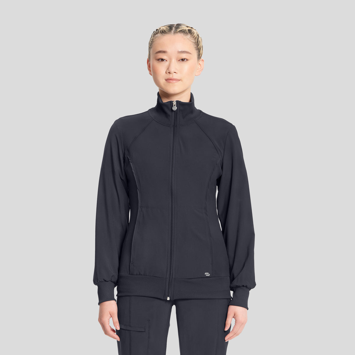 Women's Zip Front Warm-Up | Pewter
