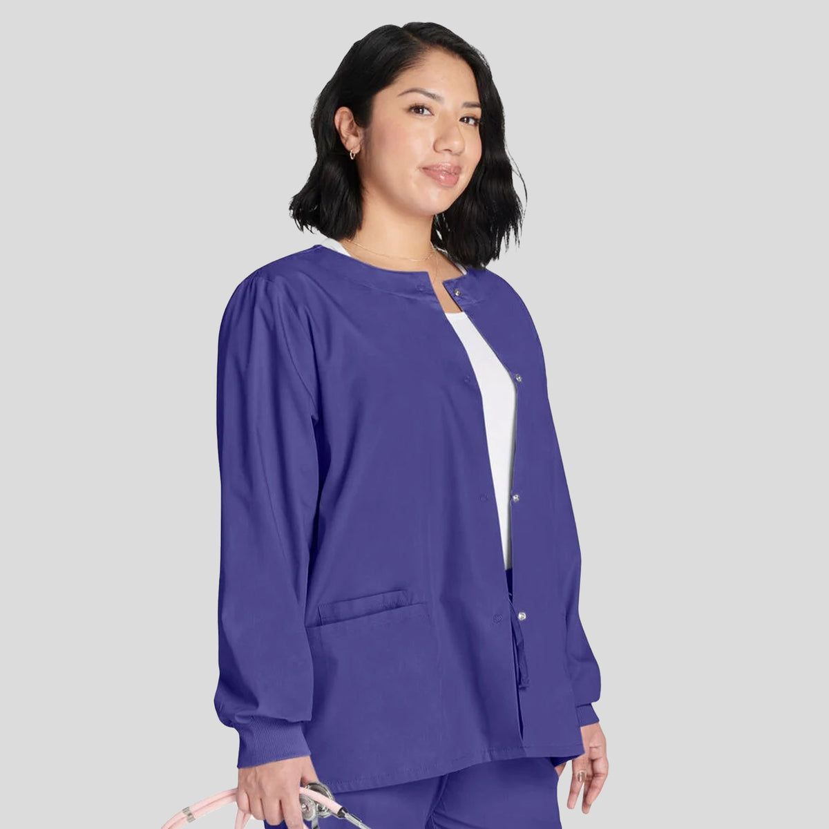 Women's Snap Front Jacket | Grape