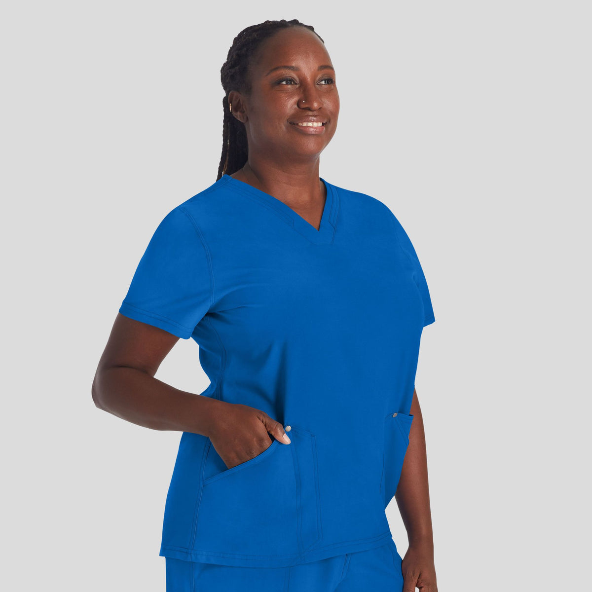 Women's V-Neck Scrub Top | Royal