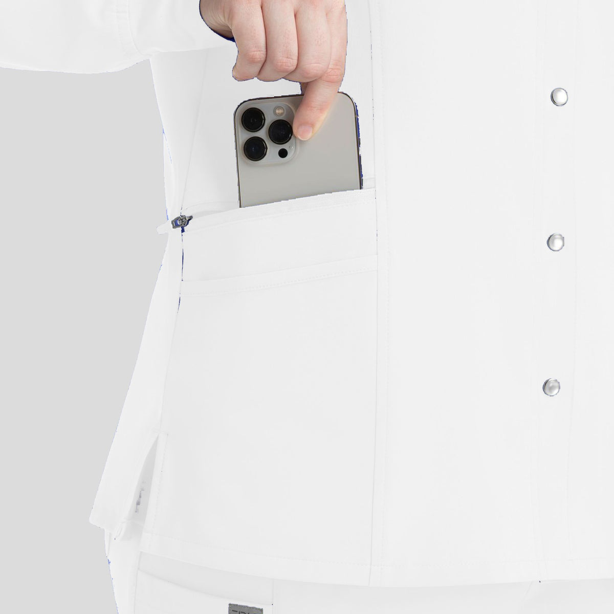 Women’s Snap Jacket | White
