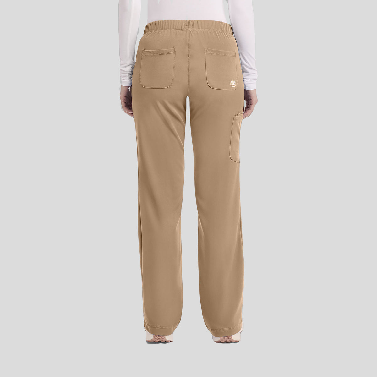 Women's Rebecca Drawstring Flare Scrub Pant | Sand Dunes