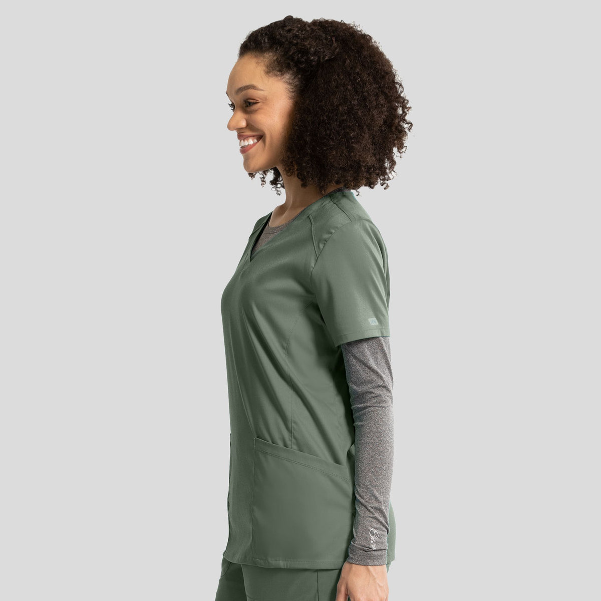 Women’s V-Neck Top | Olive