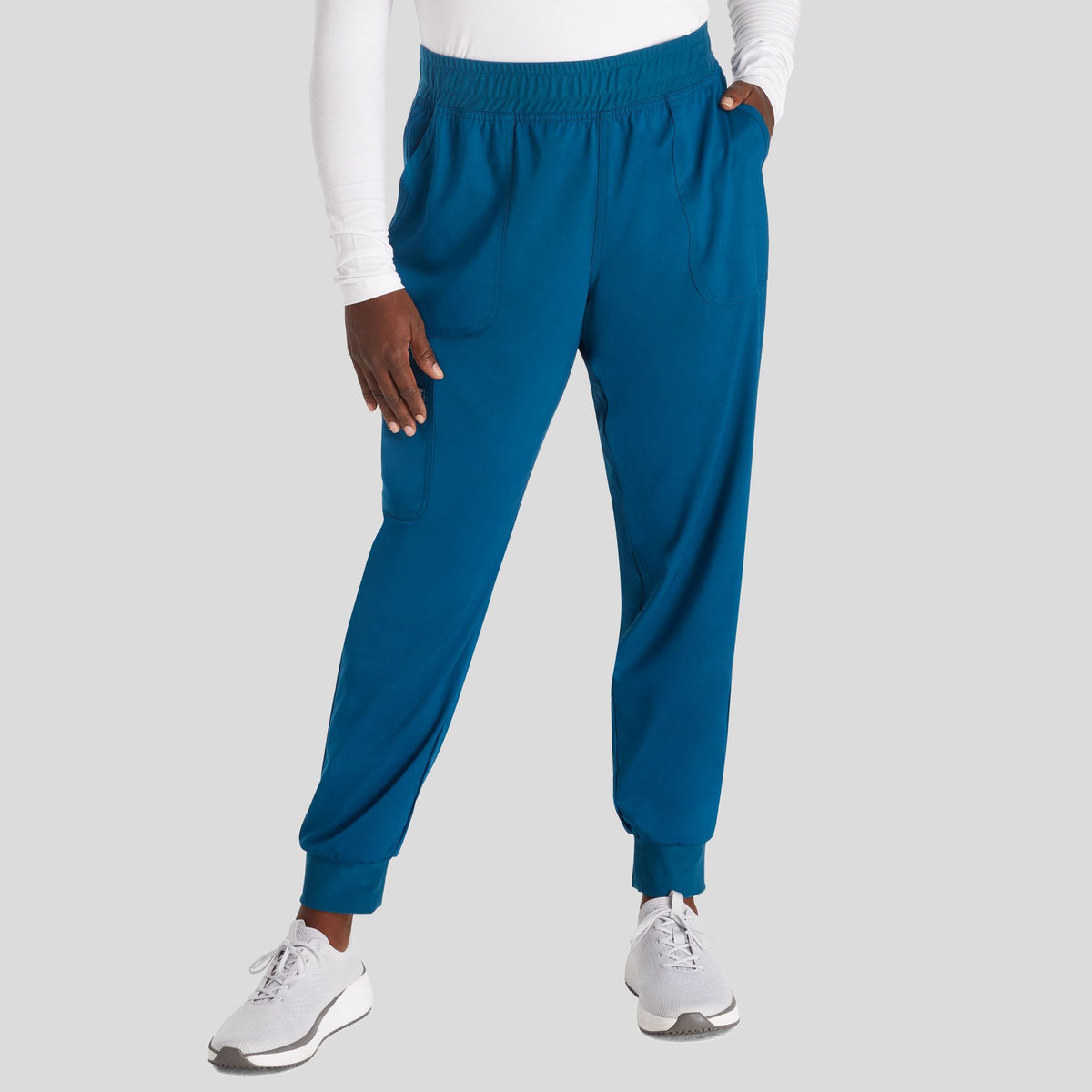 Women's Mid Rise Jogger Scrub Pant | Caribbean