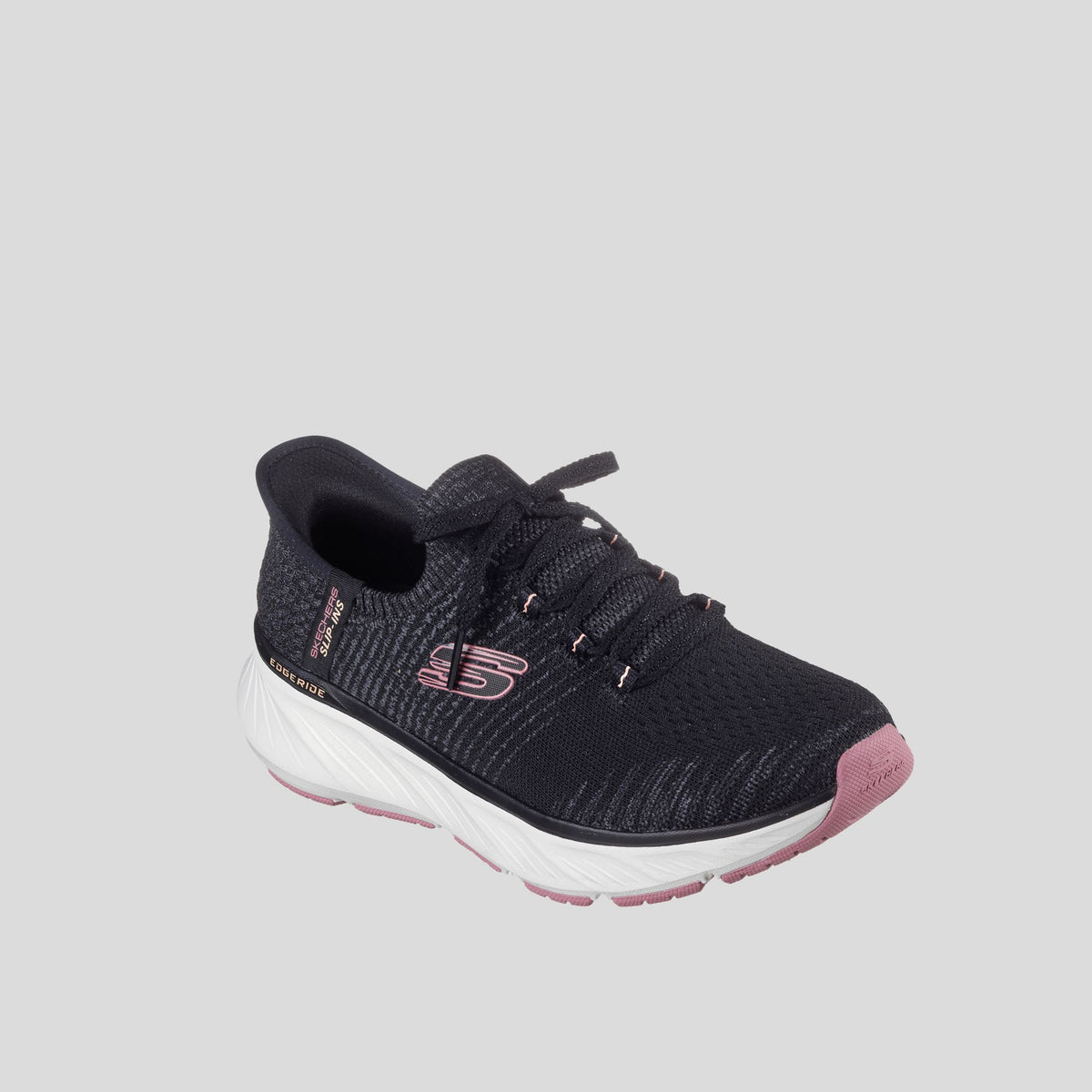 Skechers Slip-ins Relaxed Fit: Edgeride | Black/Pink