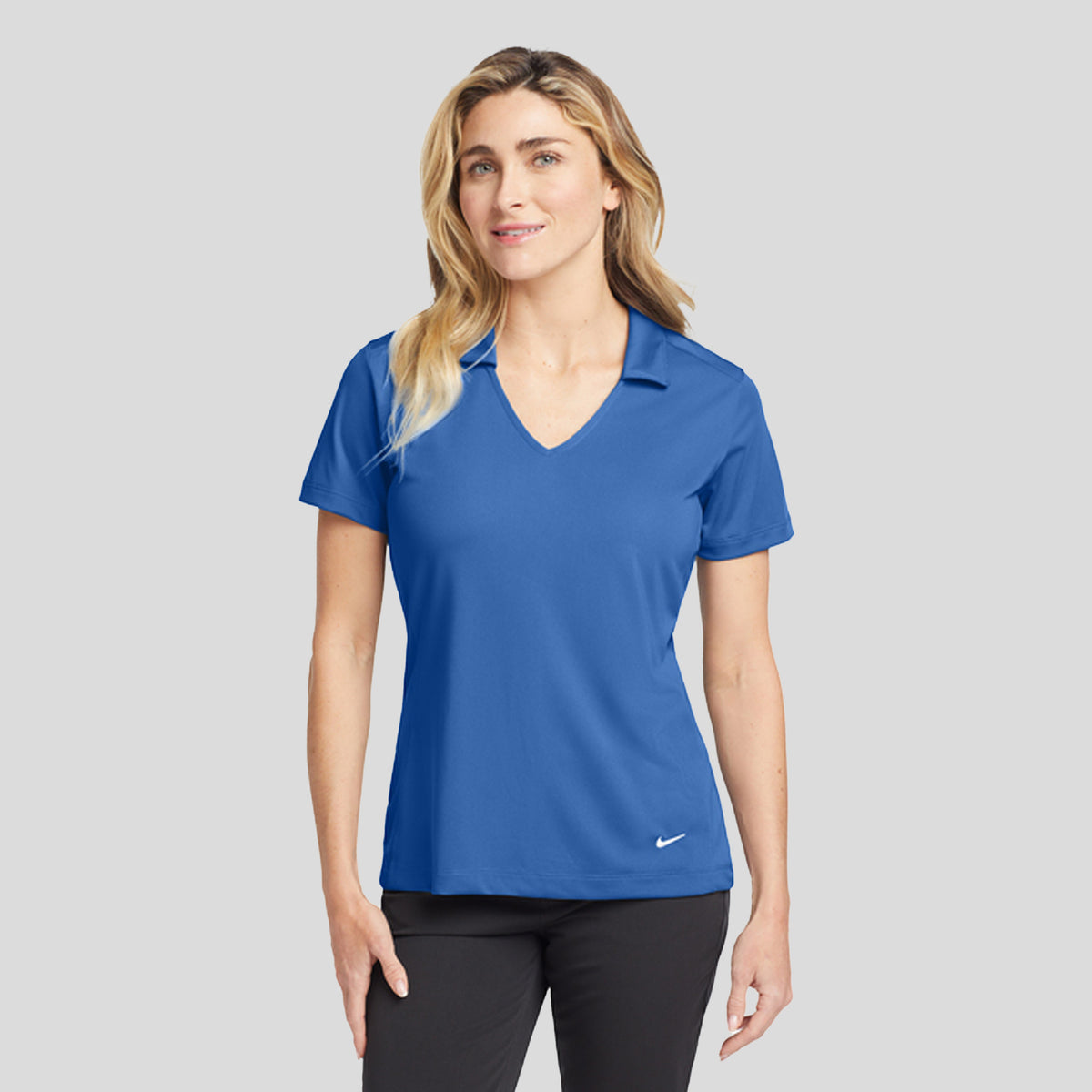 Women's Dri-FIT Vertical Mesh Polo | Gym Blue
