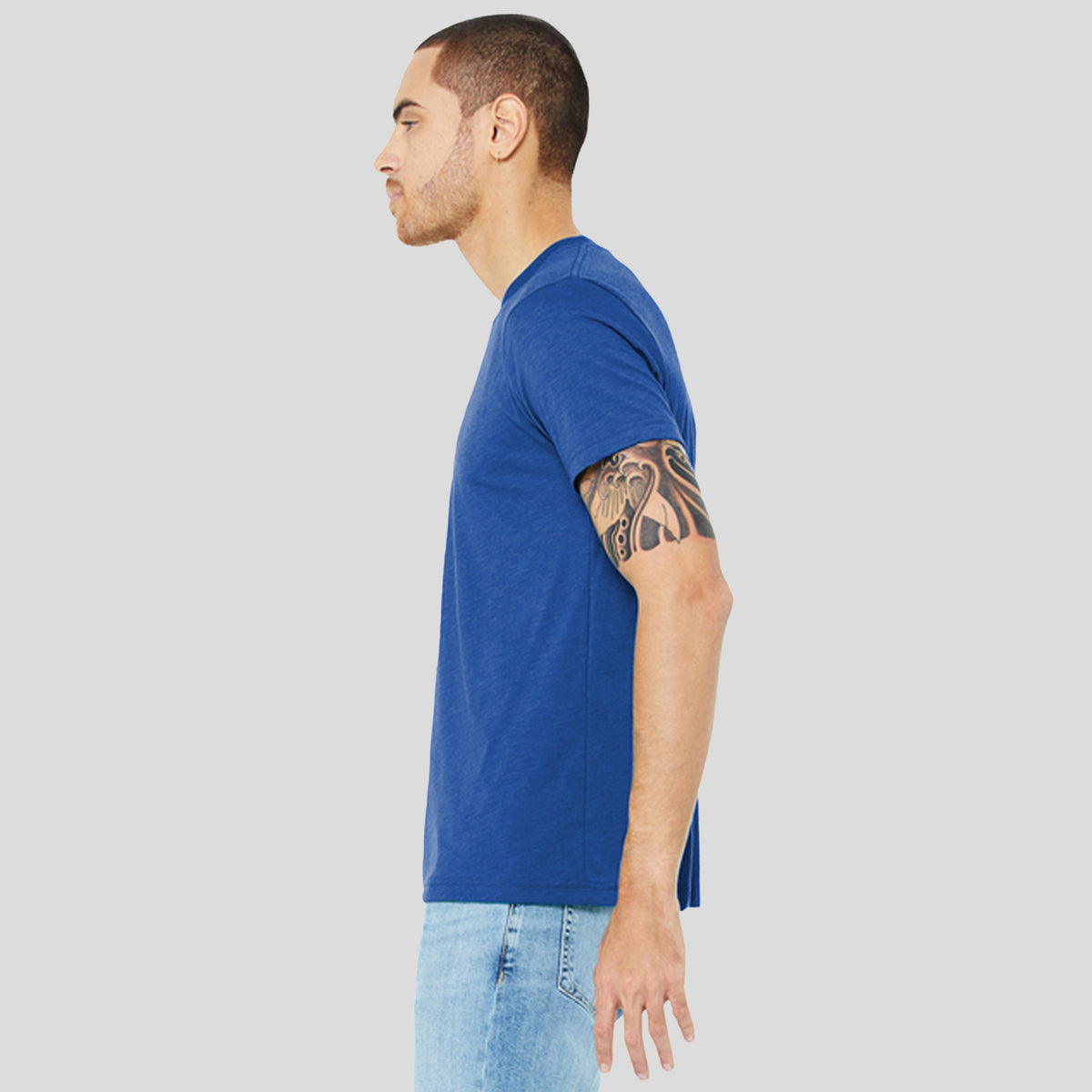 Unisex Triblend Short Sleeve Tee | True Royal Triblend