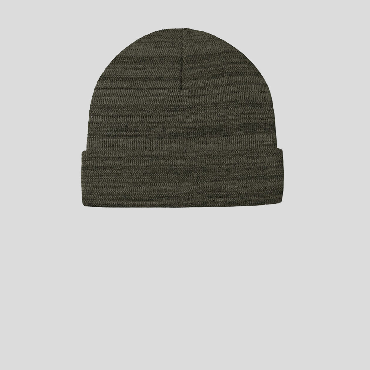 Knit Cuff Beanie | Olive Green Heather