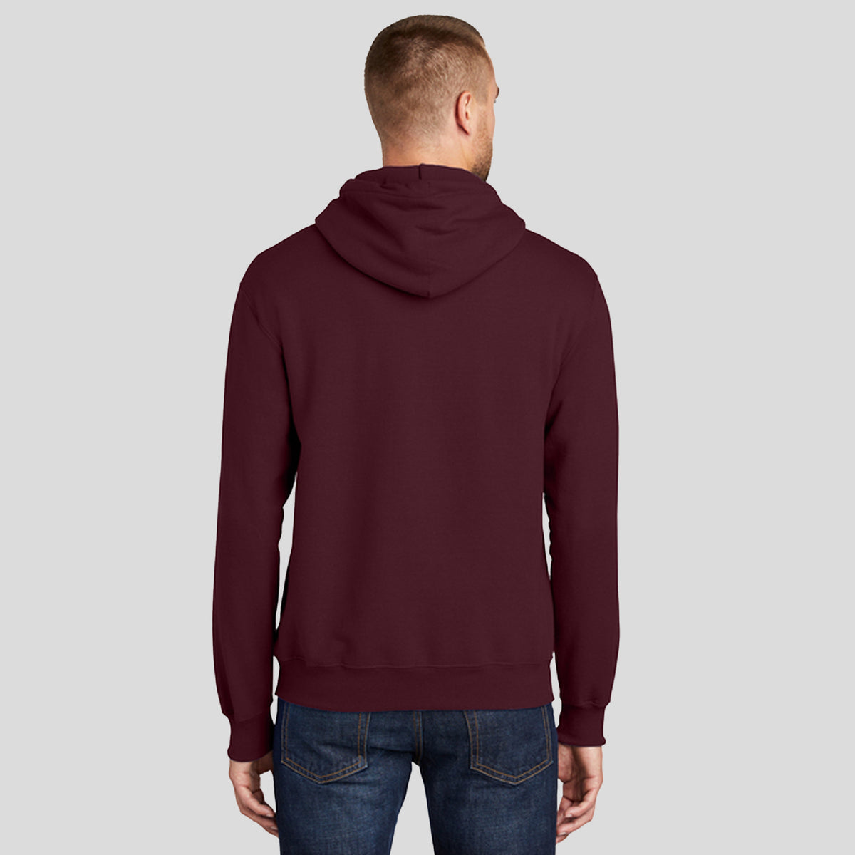 Tall Essential Fleece Pullover Hooded Sweatshirt | Maroon